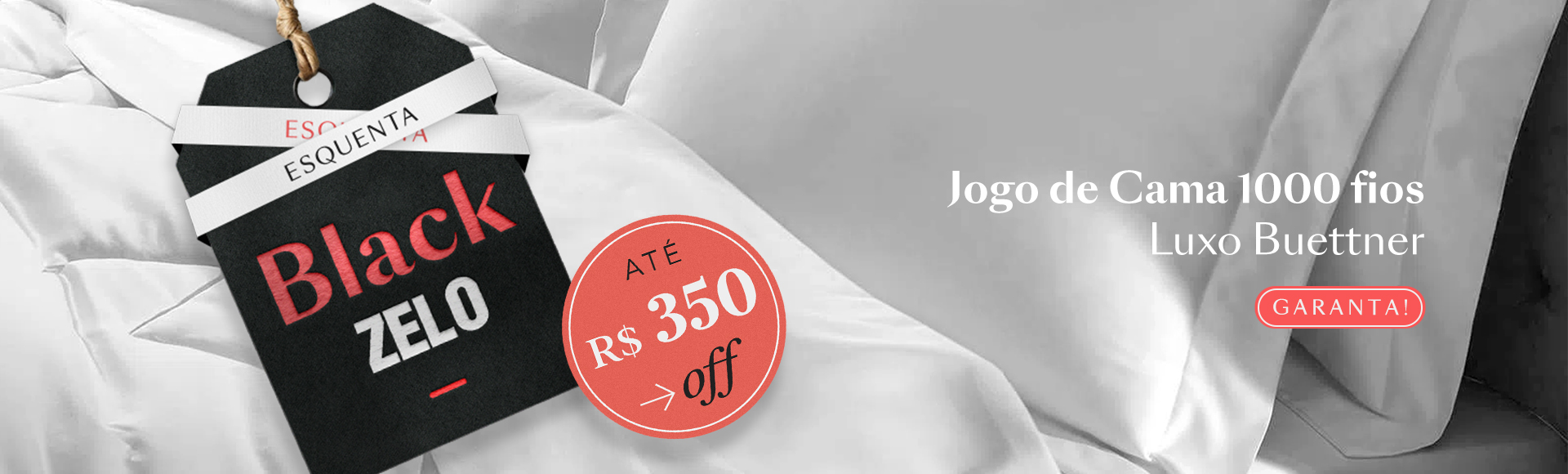 Jogo de Cama Luxo Percal 1000 Fios até R$350 Off