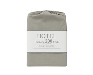 Lençol Zelo Hotel com Elástico Casal - Percal 200 Fios