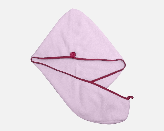 Touca de Banho Camesa Microfibra Anti Frizz - Rosa