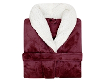 Roupão de Banho Andreza Microfibra com Sherpa Winter (G) Manga Longa