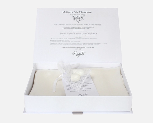 Fronha de Seda Mulberry para Travesseiro 0.50x0.70m - 100% Seda - Muguet Home