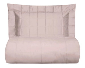 Colcha Matelassê Satinée Square King com 2 Porta Travesseiros - Percal 300 Fios Acetinado - Casa K