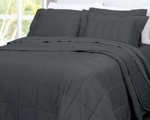 Colcha Matelassê Satinée Square Queen com 2 Porta Travesseiros - Percal 300 Fios Acetinado - Casa K