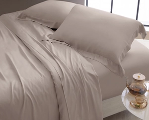 Jogo de Cama Bali Queen - 400 Fios - 100% Bambu -  Acabamento em ponto Ajour - Casa K