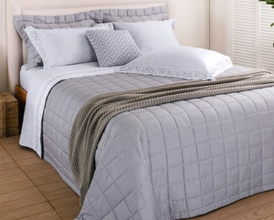 Jogo de Cama Buddemeyer Vision Santorini King - Cetim 300 Fios