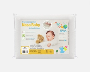 Travesseiro Nasa Baby Percal 0.30x0.40m - Fibrasca