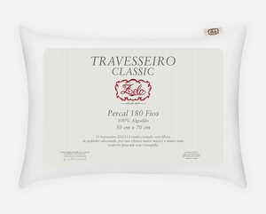 Travesseiro Zelo Classic 0.50x0.70m - Percal 180 Fios