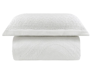 Colcha Portuguesa Damask King com 2 Porta Travesseiros - Naturalle Fashion