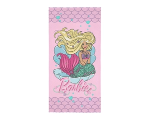 Toalha de Banho Lepper Aveludada Barbie - Gramatura: 280g/m²