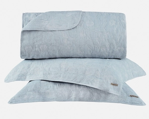 Colcha Matelassê Buddemeyer Hanna Jacquard King com 2 Porta Travesseiros