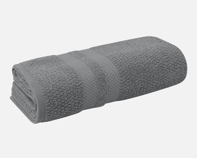 Toalha de Rosto Zelo Classic por Buddemeyer - Gramatura: 420g/m² - Ref. 1814 Cinza