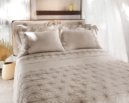 Jogo de Cama Linho Reserva Queen - Cetim 300 Fios - Altenburg Haus