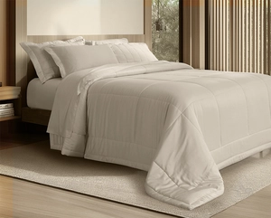 Jogo de Cama Bambu Queen - 300 Fios - 100% Bambu - Tellaio