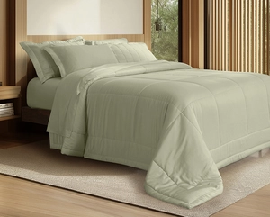 Jogo de Cama Bambu Queen - 300 Fios - 100% Bambu - Tellaio