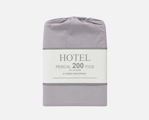 Lençol Zelo Hotel com Elástico Solteiro -  Percal 200 Fios