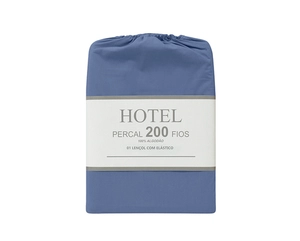 Lençol Zelo Hotel com Elástico Solteiro -  Percal 200 Fios