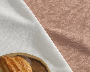 Toalha de Mesa Karsten Sempre Limpa Jacquard Delicata - Redonda - 1.78m