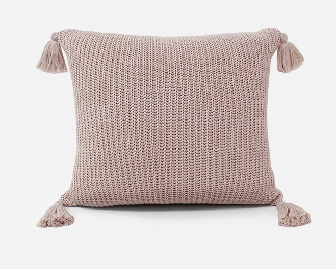 Almofada Zelo Select Tassel Tricô 0.45x0.45m - Nude