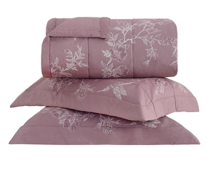 Colcha Matelassê Buddemeyer Gran Percalle Olga King com 2 Porta Travesseiros - Percal 200 Fios
