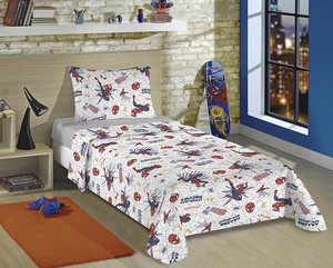 Jogo de Cama Lepper Kids Spider Man - 100% Algodão - 150 Fios