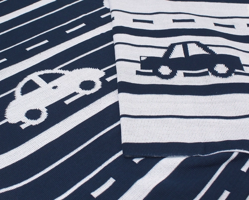 Manta Tricot Jacquard Carros - Zelo Select