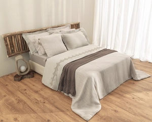 Colcha Jacquard Línea King com 2 Fronhas - 300 Fios - Altenburg Haus