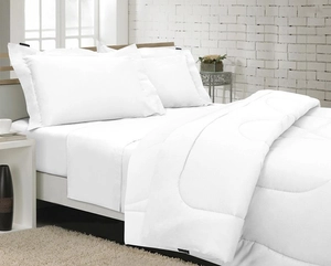 Edredom Alexandre Herchcovitch Casal - Percal 180 Fios - Branco