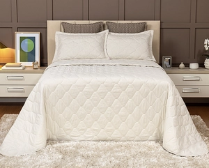 Colcha de Matelassê Speciale Queen com 2 Porta Travesseiros - Lavive
