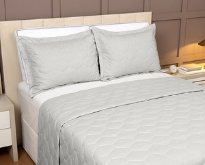 Colcha de Matelassê Speciale Casal com 2 Porta Travesseiros - Lavive