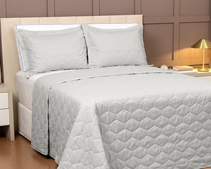 Colcha de Matelassê Speciale Casal com 2 Porta Travesseiros - Lavive