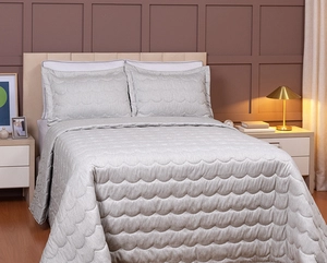 Colcha de Matelassê Speciale Casal com 2 Porta Travesseiros - Lavive