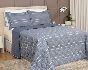 Colcha de Matelassê Speciale Casal com 2 Porta Travesseiros - Lavive