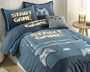 Jogo de Cama Karsten Game Solteiro King - Percal 200 Fios 100% Algodão