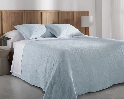 Colcha Matelassê Buddemeyer Hanna Jacquard Solteiro com 1 Porta Travesseiro