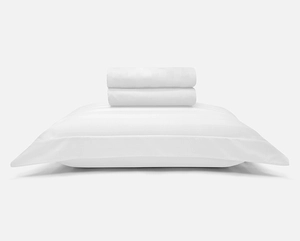 Kit Zelo Select Maquinetado 4 Peças - Edredom + Jogo de Cama Solteiro - Percal 400 Fios - Branco