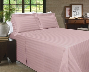 Kit Zelo Select Maquinetado 5 Peças - Edredom + Jogo de Cama King - Percal 400 Fios - Rosê