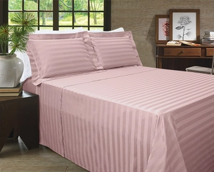 Kit Zelo Select Maquinetado 5 Peças - Edredom + Jogo de Cama Casal - Percal 400 Fios - Rosê