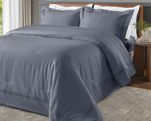 Colcha Matelassê Festonê Queen com 2 Porta Travesseiros - Cetim 300 Fios - Tellaio