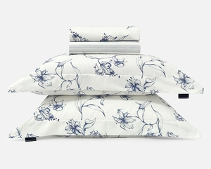 Kit Alexandre Herchcovitch 5 Peças - Edredom + Jogo de Cama Queen - Lyric Azul