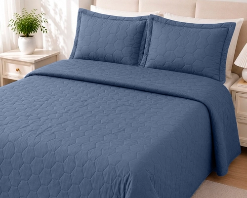 Colcha Matelassê Zelo Malha Premium Casal - 100% Algodão - Fio Penteado