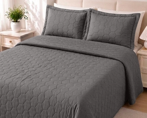 Colcha Matelassê Zelo Malha Premium Casal - 100% Algodão - Fio Penteado
