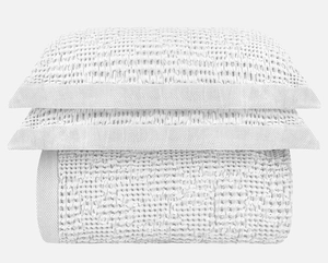 Colcha Portuguesa Jacquard Favo King com 2 Porta Travesseiros - Naturalle Fashion
