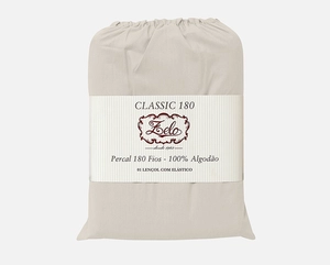 Lençol Zelo Classic com Elástico Solteiro - Percal 180 Fios