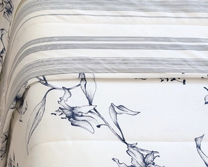 Colcha Matelassê Alexandre Herchcovitch Casal - Percal 180 Fios - Lyric Azul