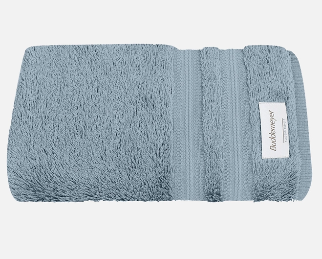 Toalha de Lavabo Buddemeyer - 100% Algodão Egípcio - Fio Penteado - Ref. 3288 Azul
