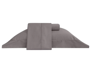 Jogo de Cama Buddemeyer Damask Stripes King - Cetim 300 Fios