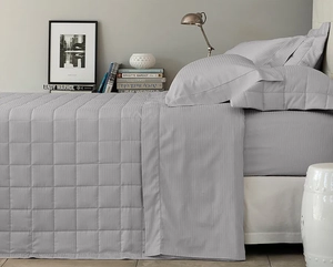 Jogo de Cama Buddemeyer Damask Stripes King - Cetim 300 Fios