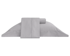 Jogo de Cama Buddemeyer Damask Stripes Queen - Cetim 300 Fios