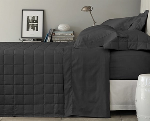 Jogo de Cama Buddemeyer Damask Stripes Queen - Cetim 300 Fios