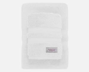 Kit Toalha Banhão e Toalha Rosto Buddemeyer - 100% Algodão Egípcio - Gramatura: 550g/m² - Branco